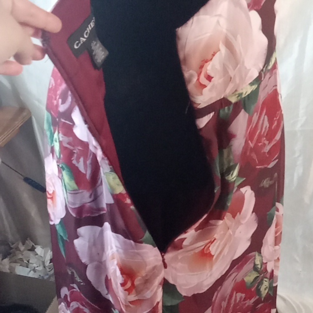 Cachet ruffled floral women's dress size 10 - Picture 5 of 7